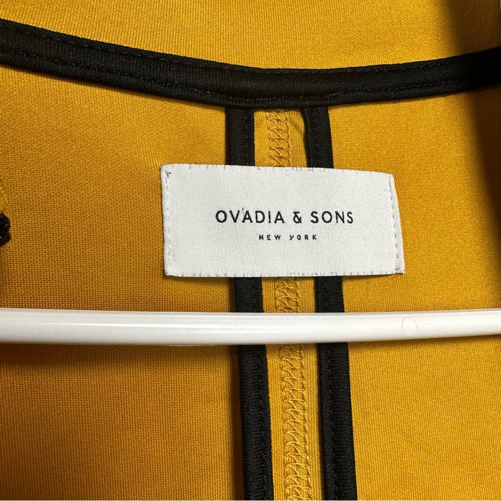 Ovadia & Sons Men’s Gold & Black Track Suit Jacket Size Large - Picture 6 of 9